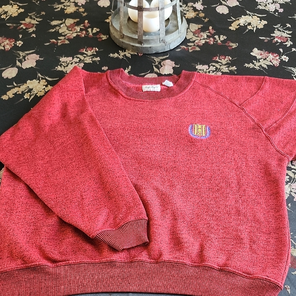 Bugle Boy Red Textured Knit Top